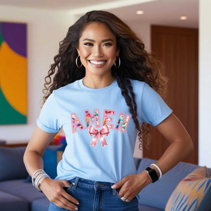 Amen Floral Christian T-Shirt, Christian Faith Based Graphic Tee for Women