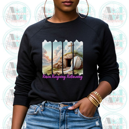 Christian Risen Resurrected Returning Sweatshirt