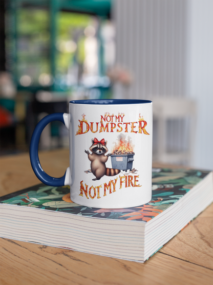 Whimsical Raccoon Coffee Mug, Funny Gift for Friends, Office Humor