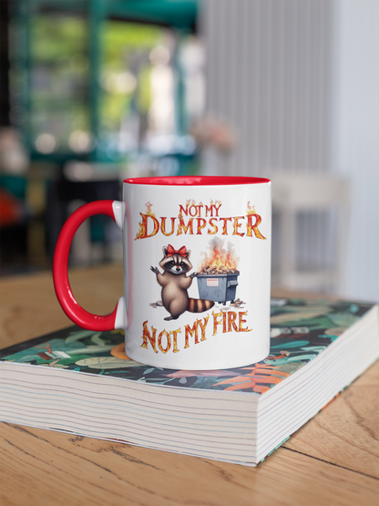 Whimsical Raccoon Coffee Mug, Funny Gift for Friends, Office Humor