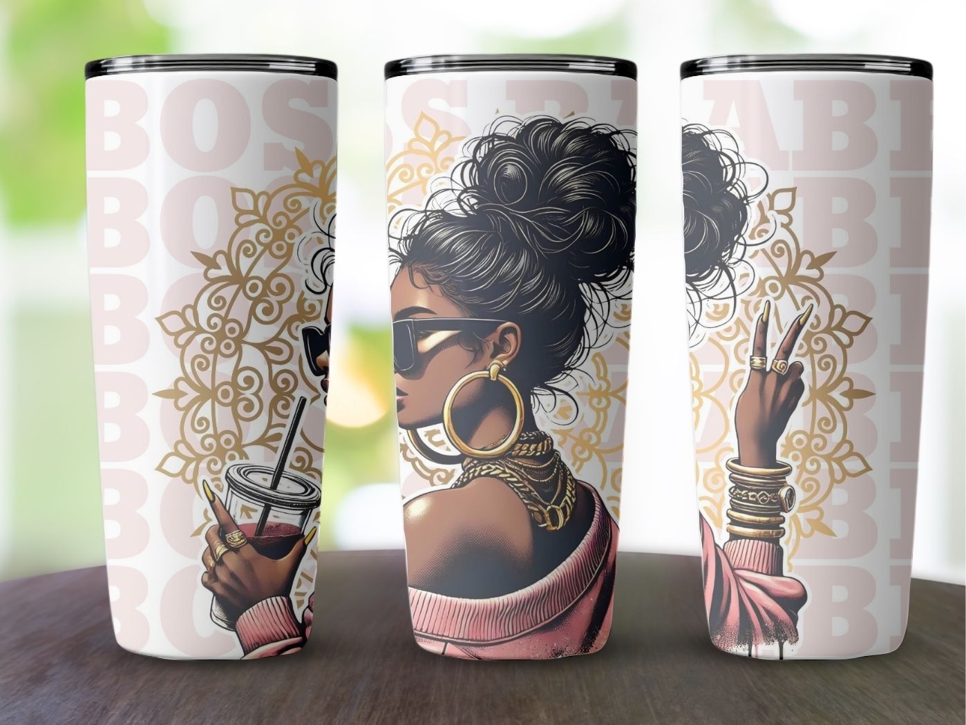 Boss Babe Tumbler 20oz - Woman Empowerment Cup, Insulated Drinkware