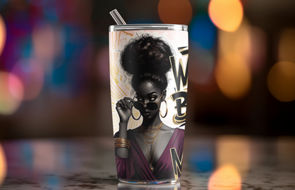 Boss Girl Tumbler 20oz - Stainless Steel Double-Wall Insulated, She Bosses She Watches She Moves