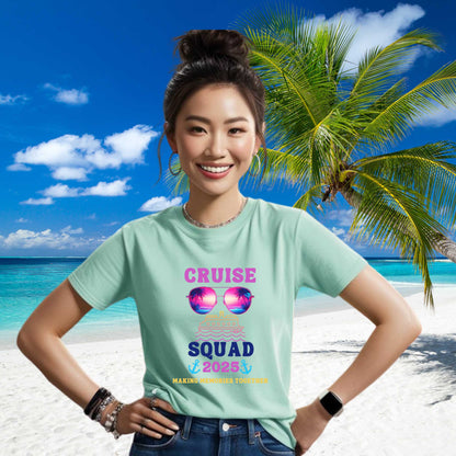 Cruise Squad 2025 T Shirt, Matching Tropical Vacation Shirts, Friends Vacation Shirts
