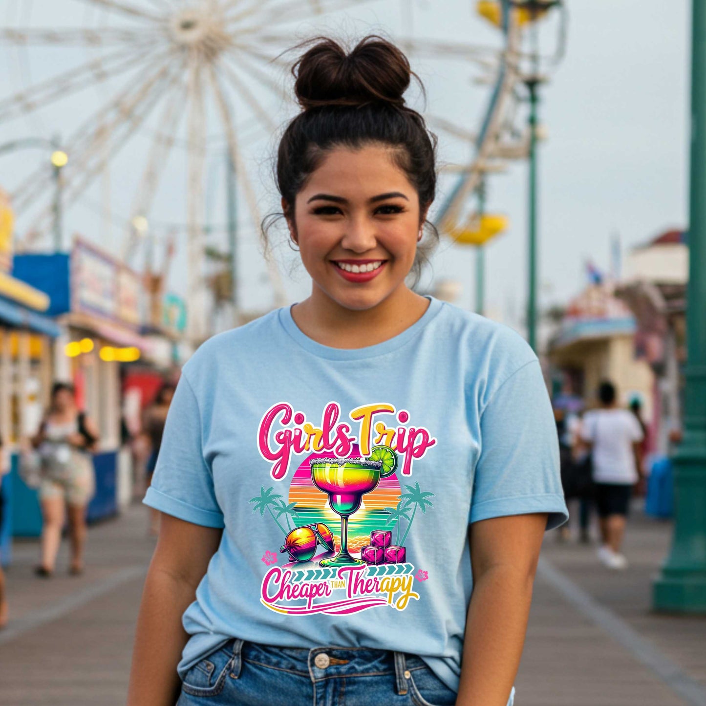 Girl Trip Shirt, Girls Vacation Shirt, Girls Trip Cheaper than Therapy, Best Friends Shirt