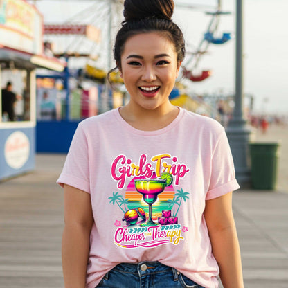 Girl Trip Shirt, Girls Vacation Shirt, Girls Trip Cheaper than Therapy, Best Friends Shirt