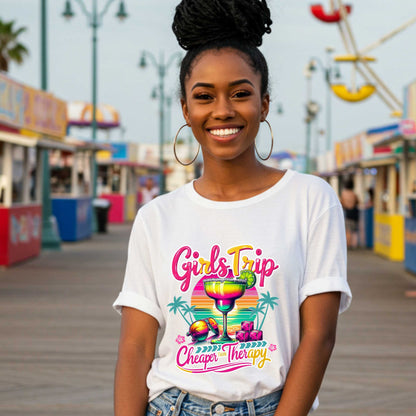 Girl Trip Shirt, Girls Vacation Shirt, Girls Trip Cheaper than Therapy, Best Friends Shirt