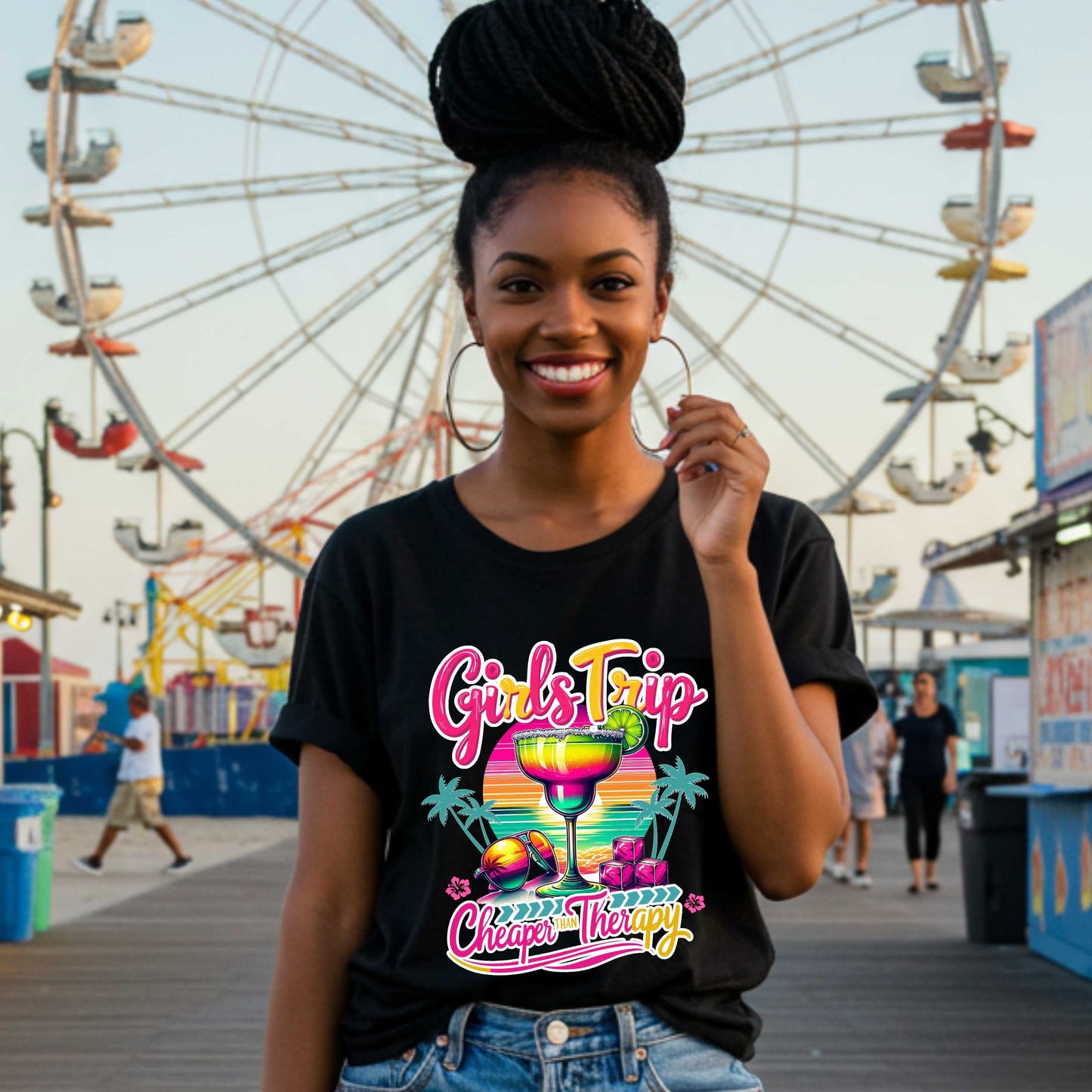 Girl Trip Shirt, Girls Vacation Shirt, Girls Trip Cheaper than Therapy, Best Friends Shirt