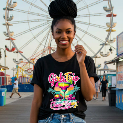 Girl Trip Shirt, Girls Vacation Shirt, Girls Trip Cheaper than Therapy, Best Friends Shirt