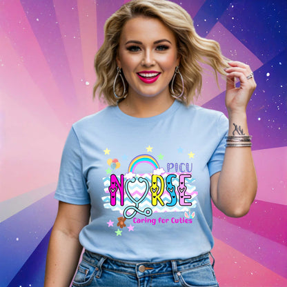 Playful PICU Nurse Tee, Made for Pediatric Nurse Heroes, Healthcare Shirt