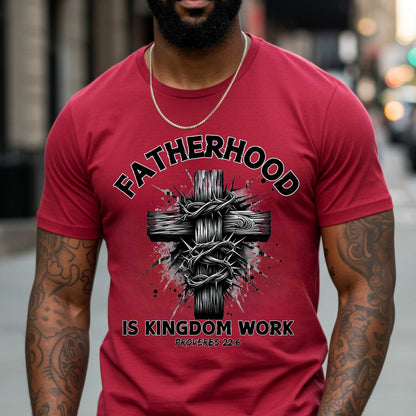 Christian Fatherhood T-Shirt, Faith Leadership Legacy Tee, Proverbs 22:6, Unisex Christian Tee
