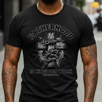 Christian Fatherhood T-Shirt, Faith Leadership Legacy Tee, Proverbs 22:6, Unisex Christian Tee