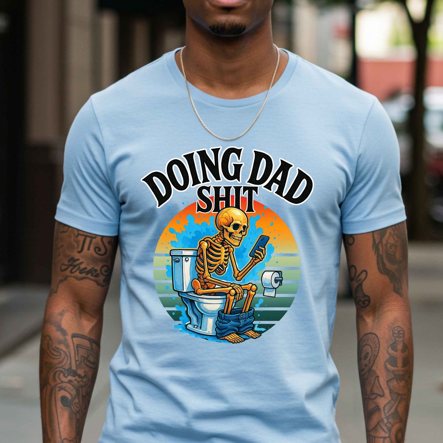 Funny Doing Dad Shit Graphic Tee, Dad Life Shirt, Dad Humor