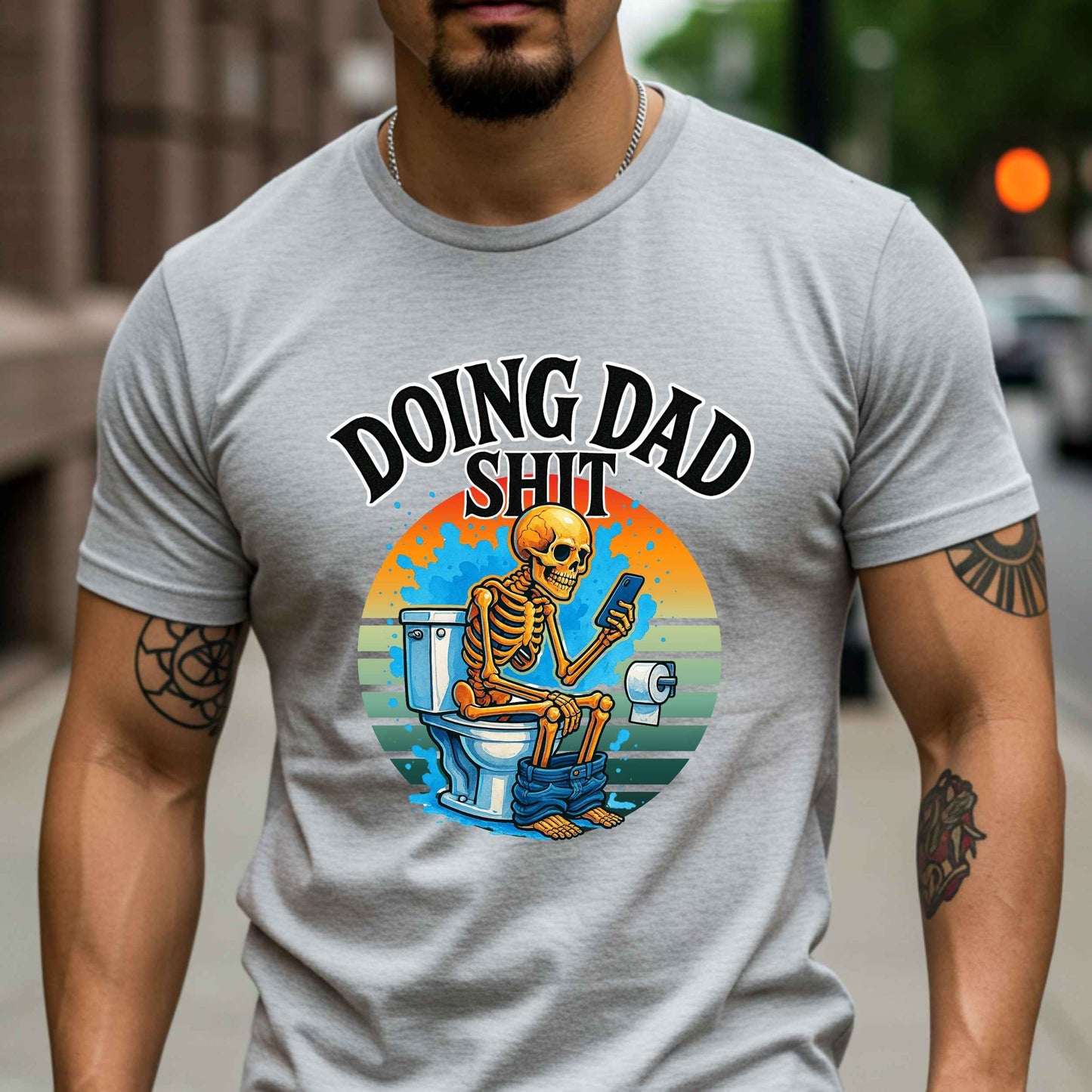 Funny Doing Dad Shit Graphic Tee, Dad Life Shirt, Dad Humor
