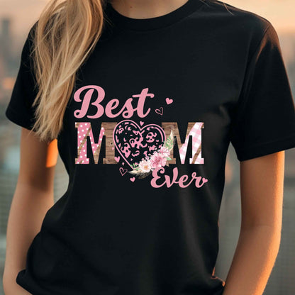Best Mom Ever Unisex Softstyle T-Shirt, Mom Life Tee, Mom Love Gift