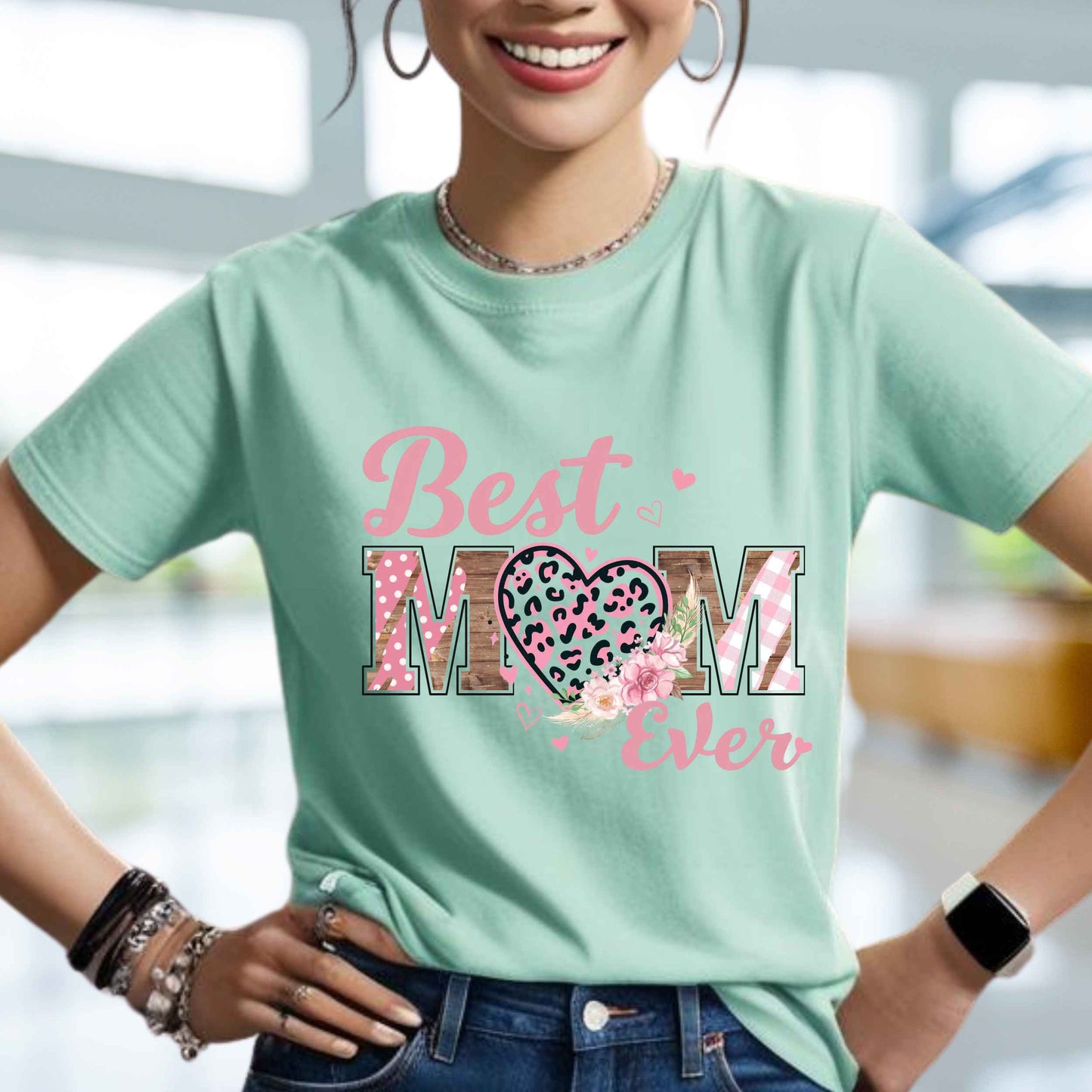 Best Mom Ever Unisex Softstyle T-Shirt, Mom Life Tee, Mom Love Gift