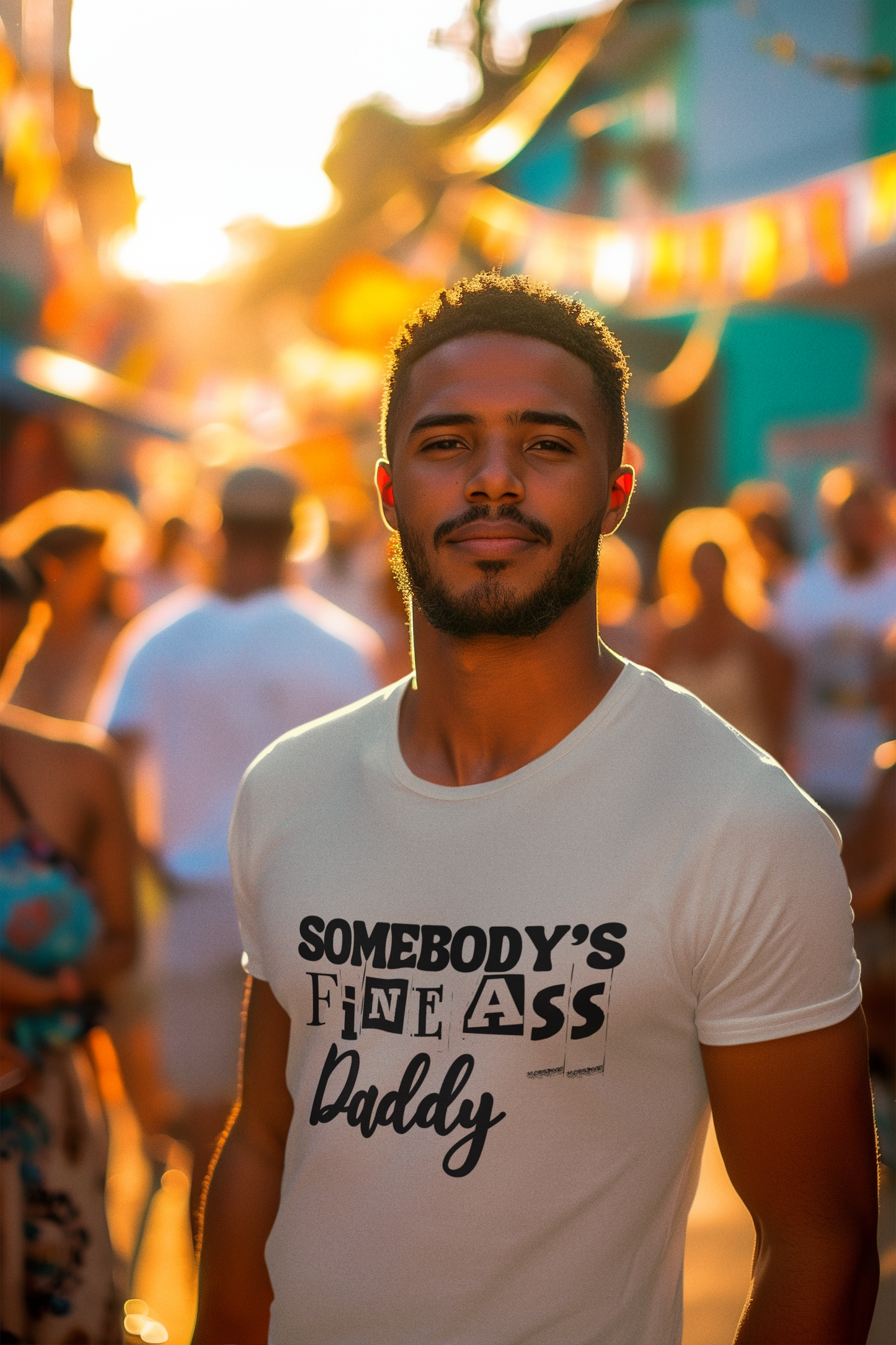 Somebodys Fine Ass Daddy T-Shirt, Bold Graphic Tee for Men with Swagger