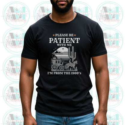 Sarcastic Funny Old Man, Vintage Western Horse Buggy Funny T-Shirt, Gen X Millennial Grandpa Gift