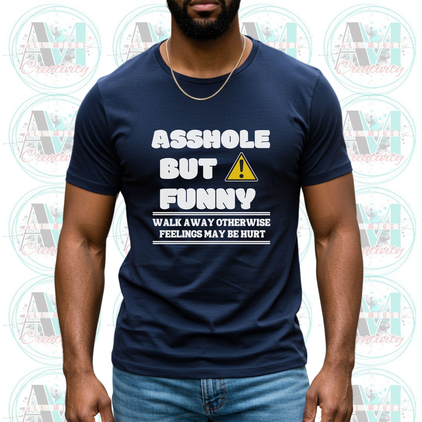 Humorous Graphic Tee - "Asshole But Funny" Unisex Cotton Shirt, Casual Wear, Gift for Friends, Party Outfit, Meme Merchandise