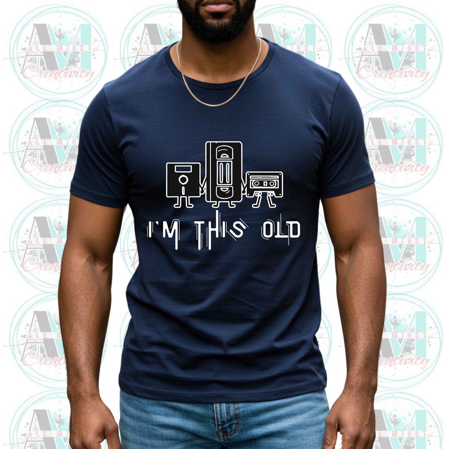 Funny Old Dad Shirt, Vintage Tech Relics I'm This Old Softstyle T-Shirt, Sarcastic Retro Tee,