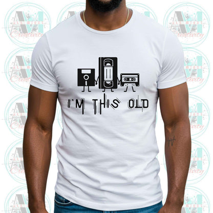 Funny Old Dad Shirt, Vintage Tech Relics I'm This Old Softstyle T-Shirt, Sarcastic Retro Tee,