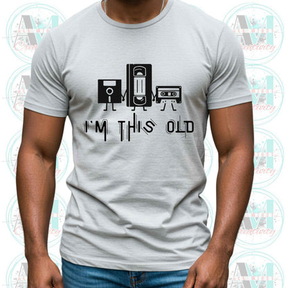 Funny Old Dad Shirt, Vintage Tech Relics I'm This Old Softstyle T-Shirt, Sarcastic Retro Tee,