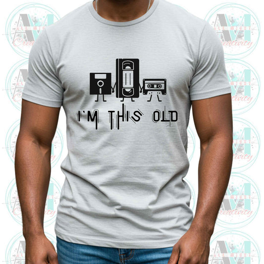 Funny Old Dad Shirt, Vintage Tech Relics I'm This Old Softstyle T-Shirt, Sarcastic Retro Tee,