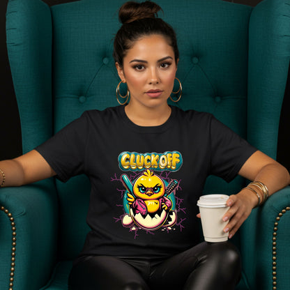 Funny Graphic Tee, Cluck Off Duck Unisex Softstyle T-Shirt