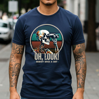 Mens Sarcastic Adult Humor Shirt, Nobody Gives a Shit, Funny Dad Joke Shirt