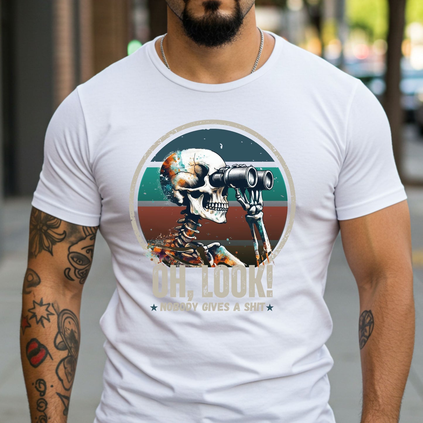 Mens Sarcastic Adult Humor Shirt, Nobody Gives a Shit, Funny Dad Joke Shirt