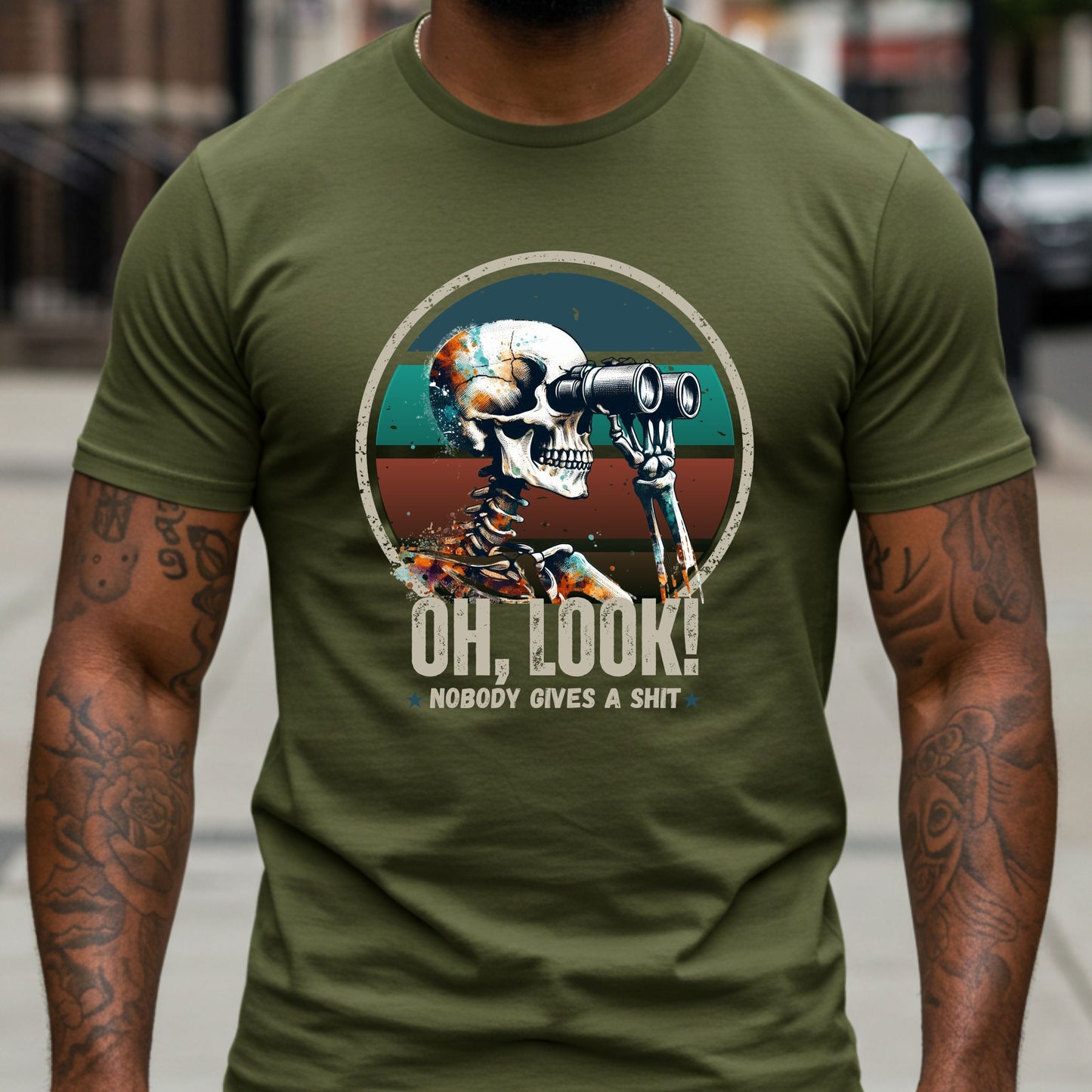 Mens Sarcastic Adult Humor Shirt, Nobody Gives a Shit, Funny Dad Joke Shirt