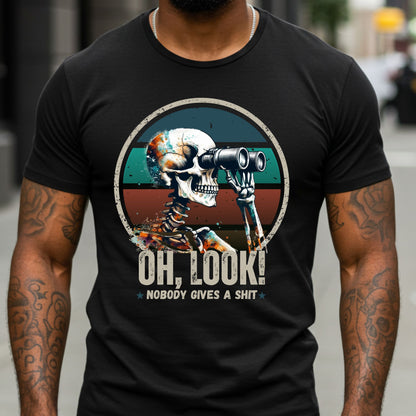 Mens Sarcastic Adult Humor Shirt, Nobody Gives a Shit, Funny Dad Joke Shirt