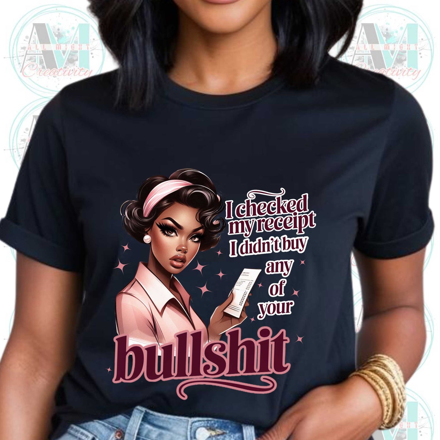 Inappropriate Shirt, Edgy Joke Shirt, I Checked my Receipt, Bold Sarcastic Shirt