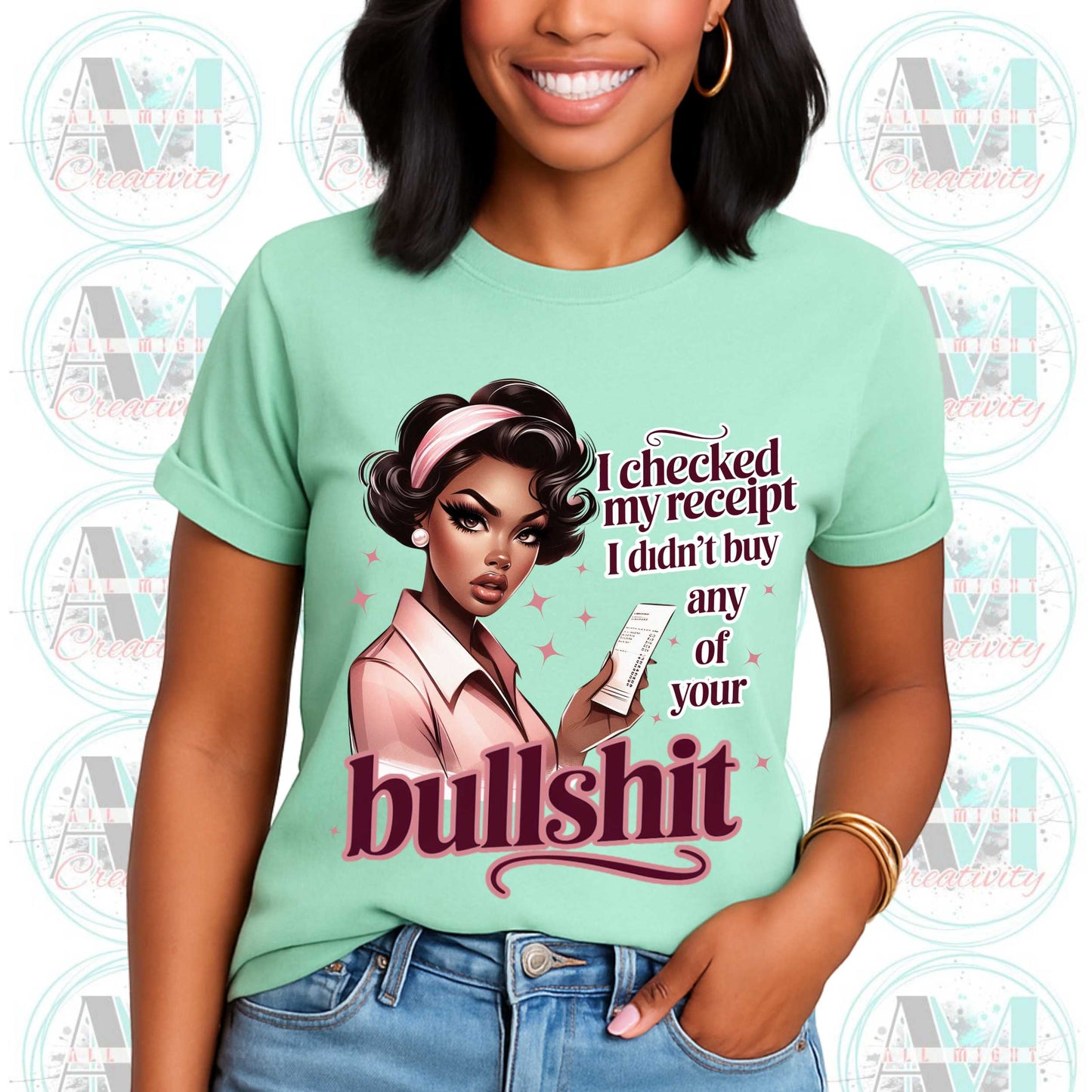 Inappropriate Shirt, Edgy Joke Shirt, I Checked my Receipt, Bold Sarcastic Shirt