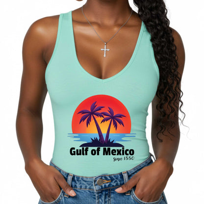 Funny sarcastic shirt, Gulf of Mexico Racerback Tank, Gulf of Mexico