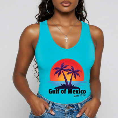 Funny sarcastic shirt, Gulf of Mexico Racerback Tank, Gulf of Mexico