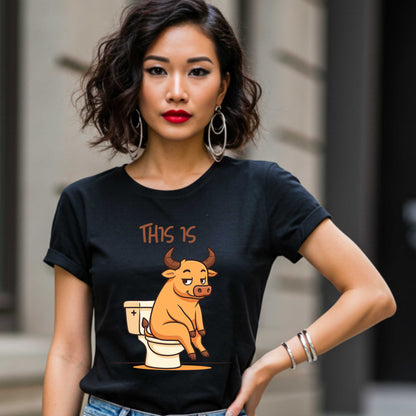 Funny Sarcastic Shirt, This Is BS Bull Tee, Unisex Edgy Humor Tee, Inappropriate Gift Idea