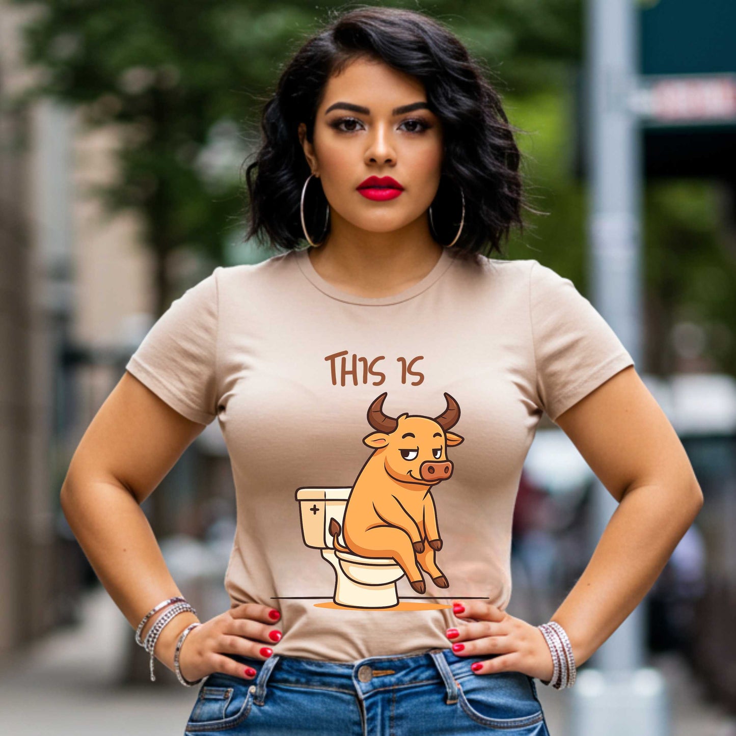 Funny Sarcastic Shirt, This Is BS Bull Tee, Unisex Edgy Humor Tee, Inappropriate Gift Idea