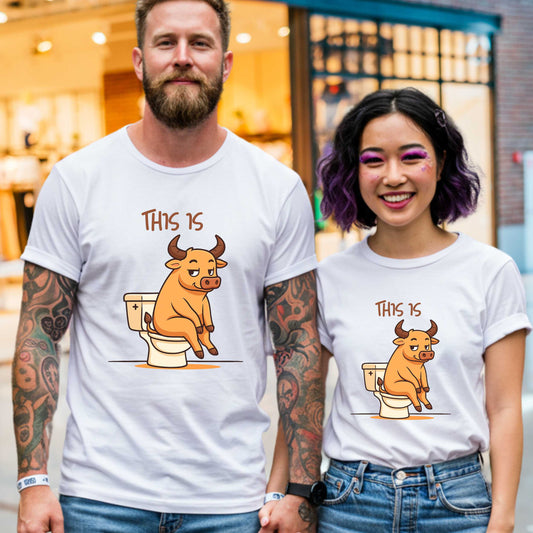 Funny Sarcastic Shirt, This Is BS Bull Tee, Unisex Edgy Humor Tee, Inappropriate Gift Idea