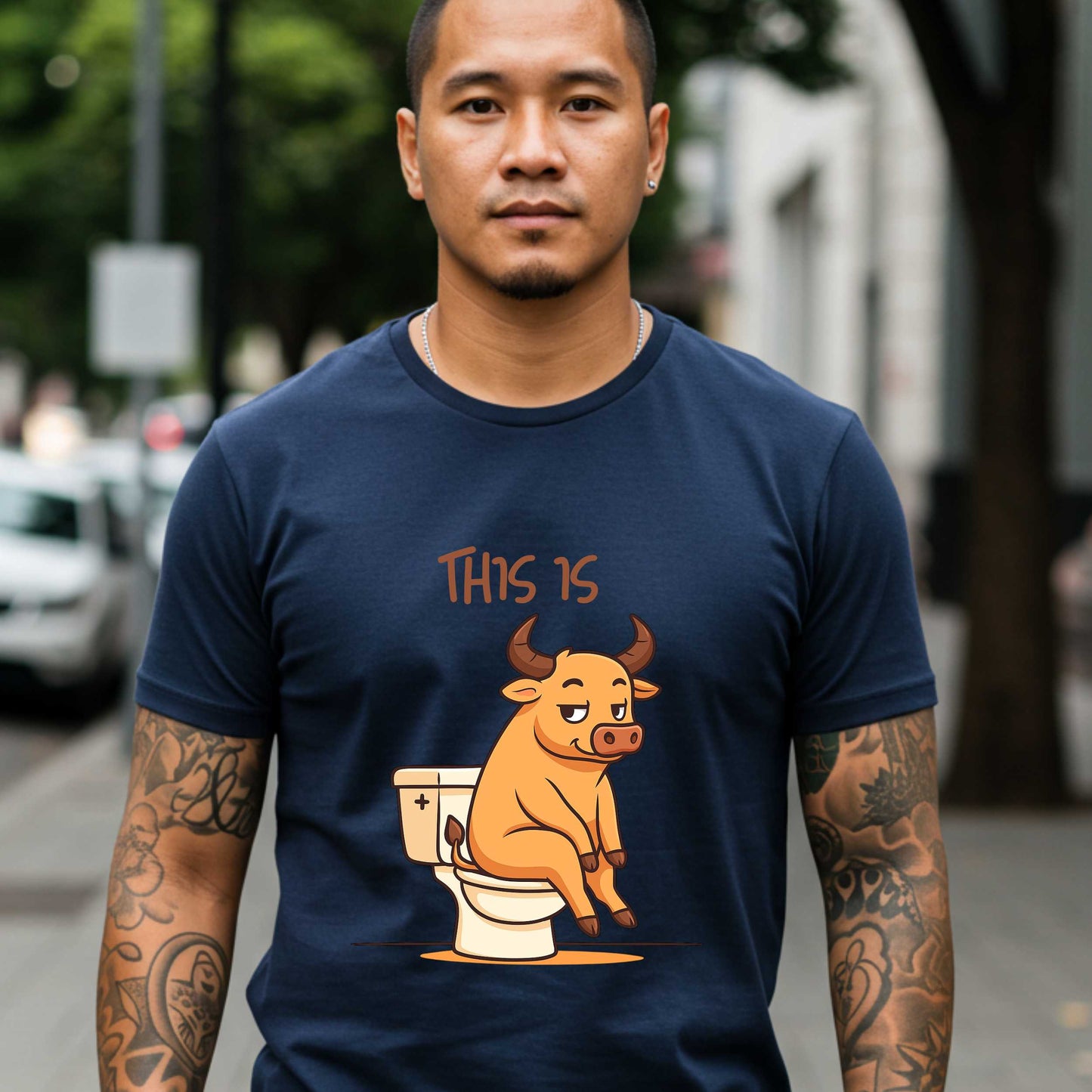 Funny Sarcastic Shirt, This Is BS Bull Tee, Unisex Edgy Humor Tee, Inappropriate Gift Idea