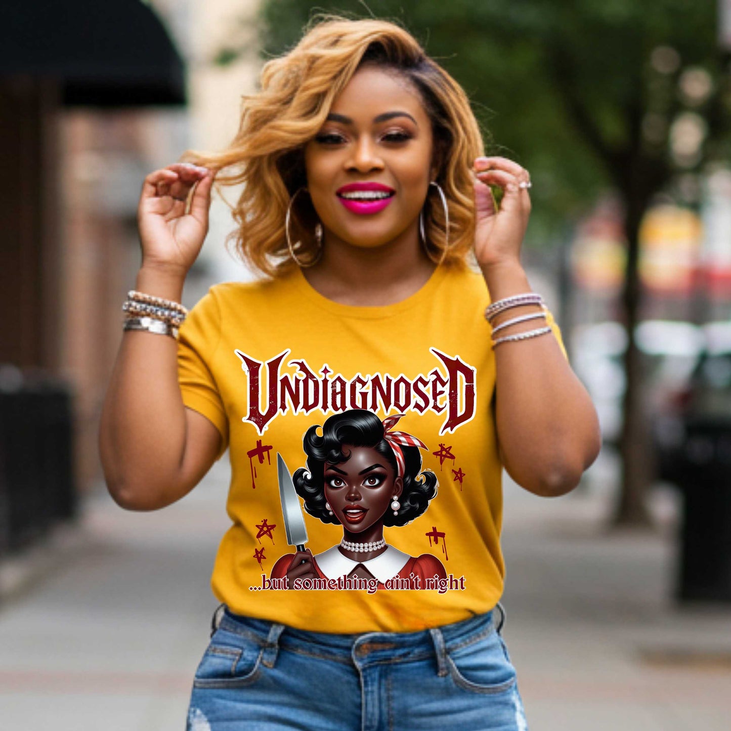 Funny Inappropriate Shirt, Undiagnosed But Something Aint Right Shirt, Sarcastic Graphic Tee for Women