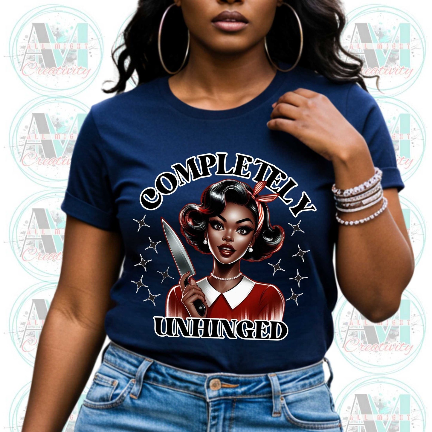 Completely Unhinged Unisex Softstyle T-Shirt, Funny Sarcastic Inappropriate Shirt