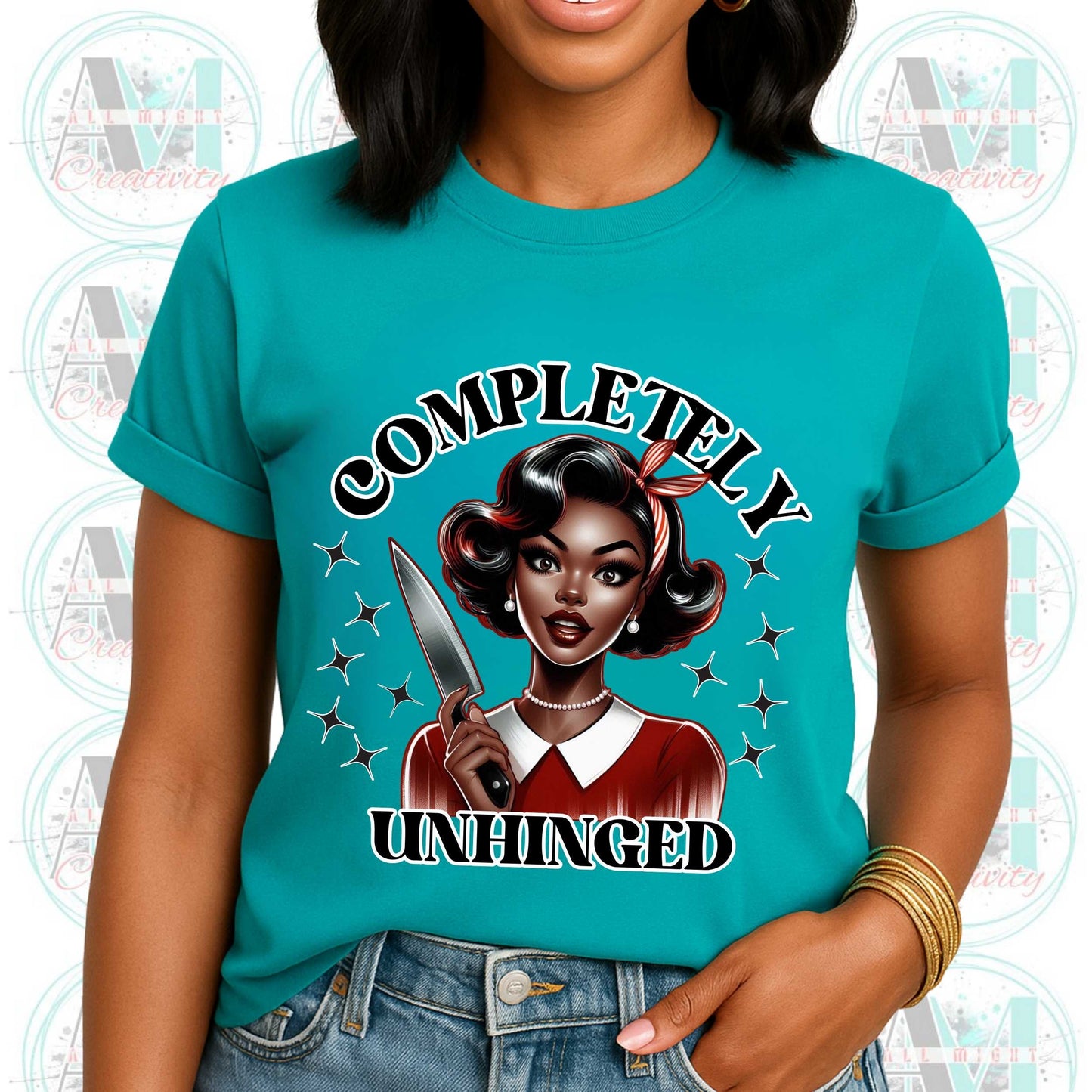 Completely Unhinged Unisex Softstyle T-Shirt, Funny Sarcastic Inappropriate Shirt