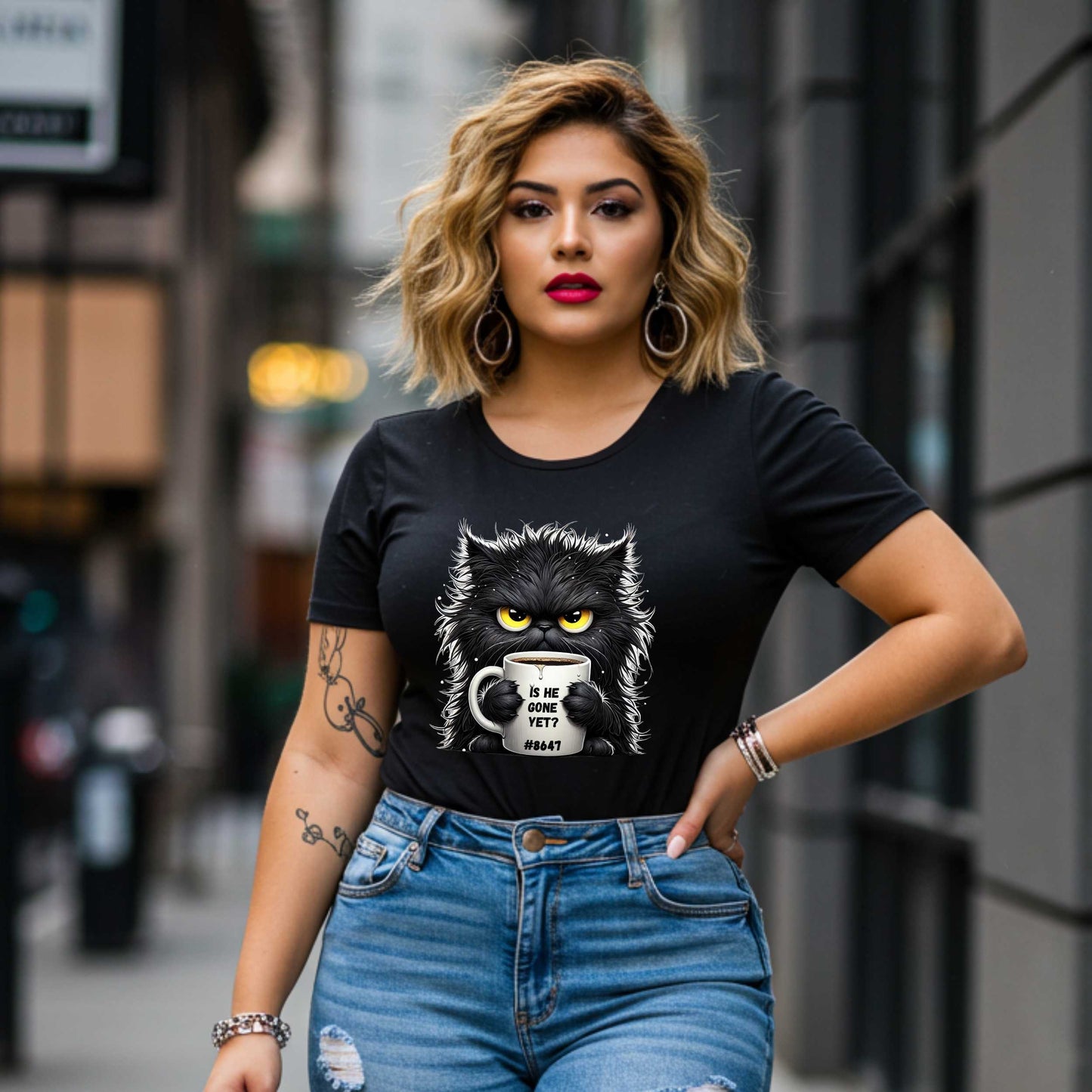 Subtle Anti Trump Grumpy Cat Shirt, Is He Gone Yet 8647 Tee, Funny FDT Unisex Shirt