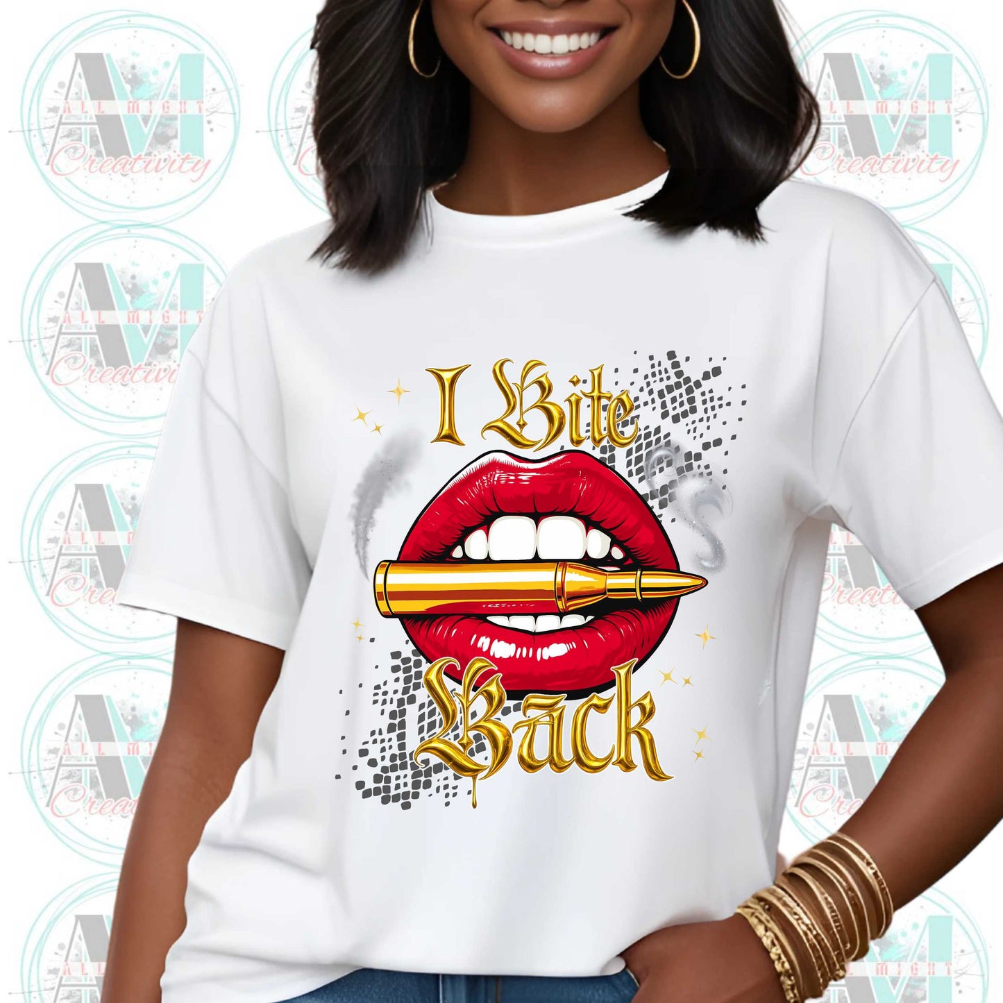 Funny Sarcastic, Bold Graphic Tee, I Bite Back, Edgy Joke Shirt