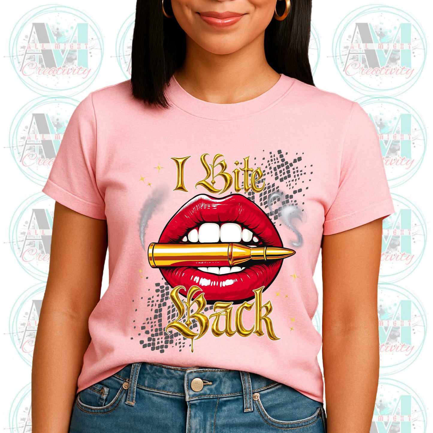 Funny Sarcastic, Bold Graphic Tee, I Bite Back, Edgy Joke Shirt