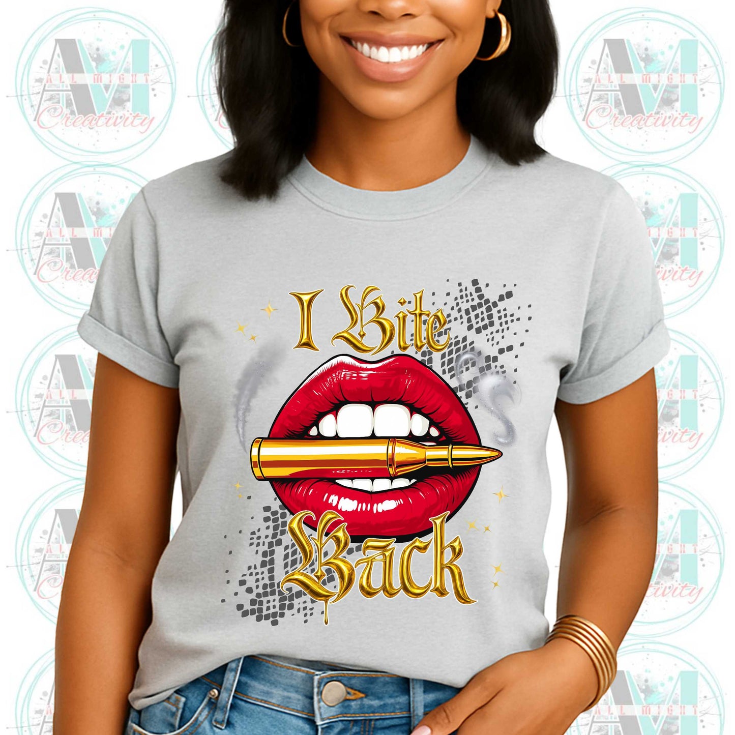 Funny Sarcastic, Bold Graphic Tee, I Bite Back, Edgy Joke Shirt