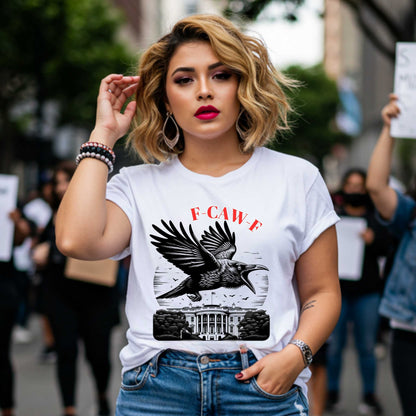 Funny Inappropriate Shirt - F Caw F - Sound it Out, Subtle Anti Trump Shirt