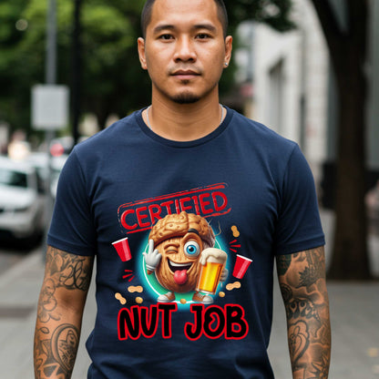 Funny Trending Certified Nut Job Unisex Softstyle T-Shirt, Unhinged Humor Top