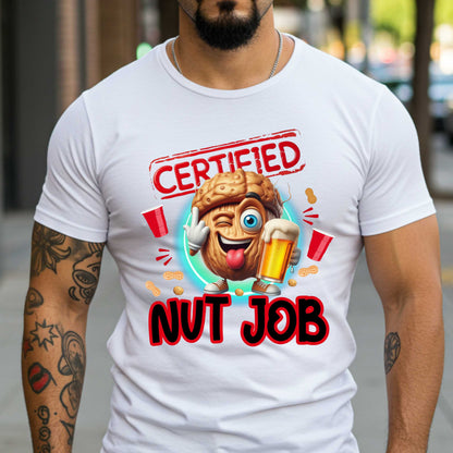 Funny Trending Certified Nut Job Unisex Softstyle T-Shirt, Unhinged Humor Top