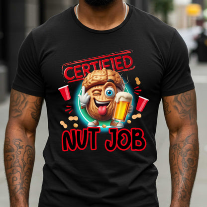 Funny Trending Certified Nut Job Unisex Softstyle T-Shirt, Unhinged Humor Top